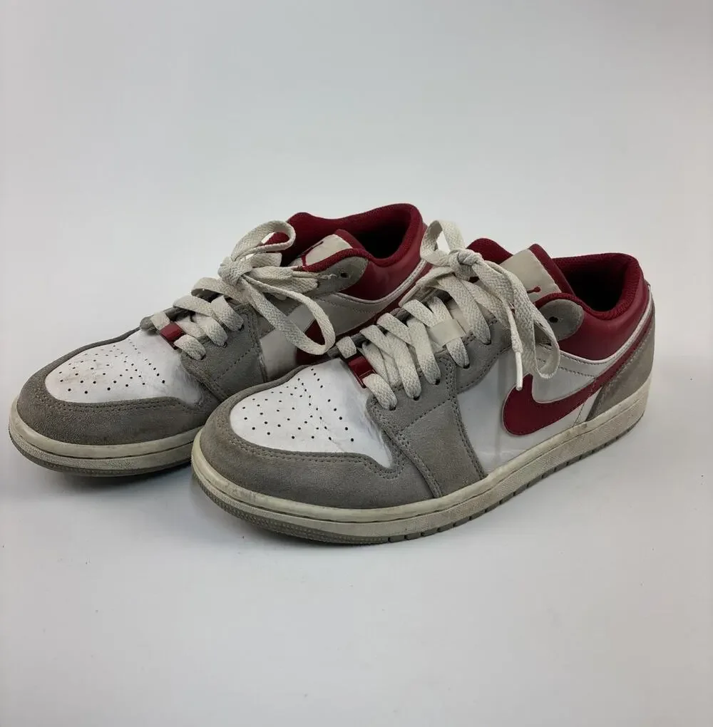 Air Jordan 1 Low SE Light Smoke Grey Gym Red Men's Sneaker Size 8 DC6991-016